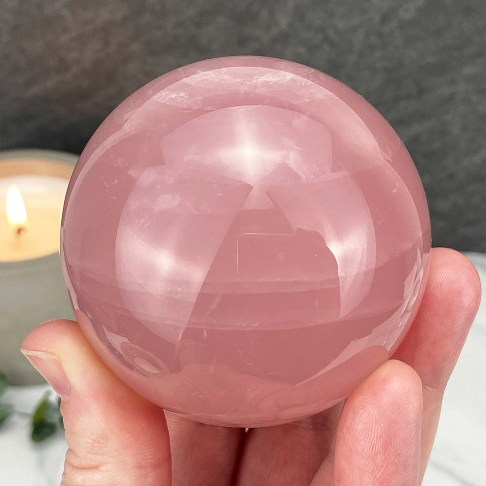 Rose Quartz Crystal Sphere