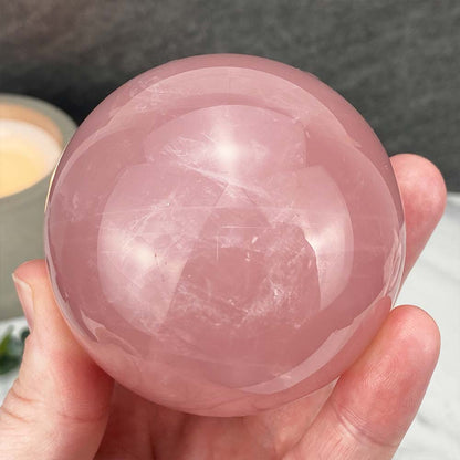 Rose Quartz Crystal Sphere