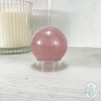 Polished Rose Quartz Sphere