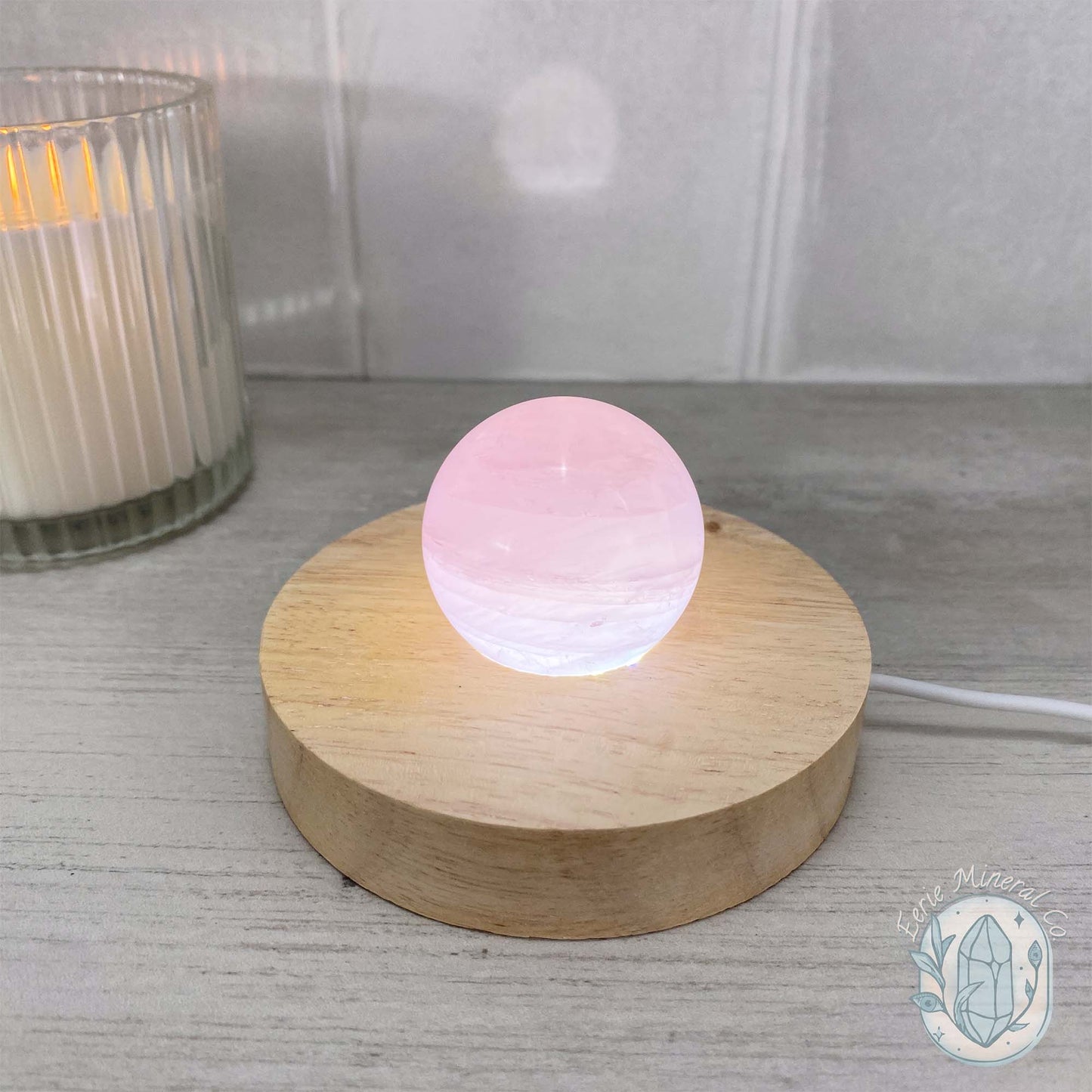 Polished Rose Quartz Sphere