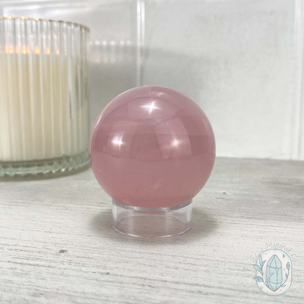 Polished Rose Quartz Sphere