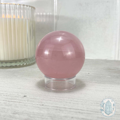 Polished Rose Quartz Sphere