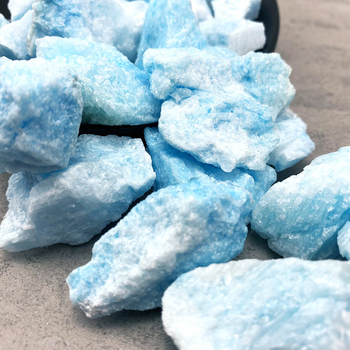 Natural Blue Aragonite Rough Stones