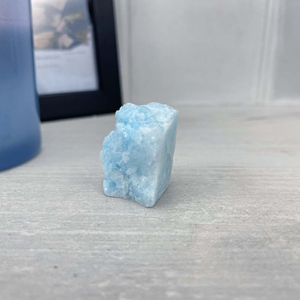 Small and Medium Natural Rough Blue Aragonite Stones
