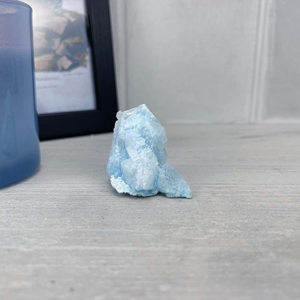 Small and Medium Natural Rough Blue Aragonite Stones