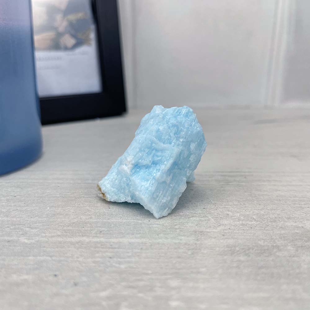Small and Medium Natural Rough Blue Aragonite Stones