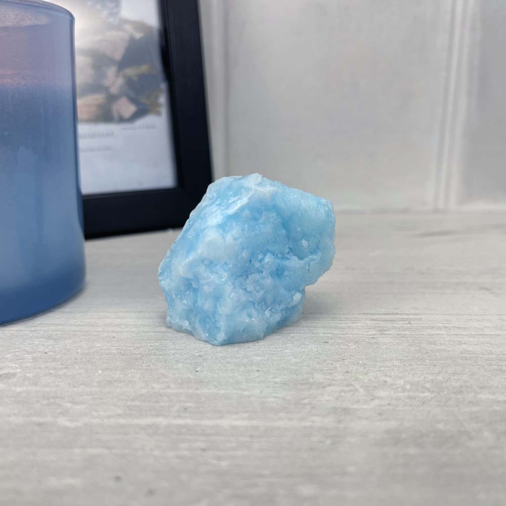 Medium and Large Natural Rough Blue Aragonite Stones