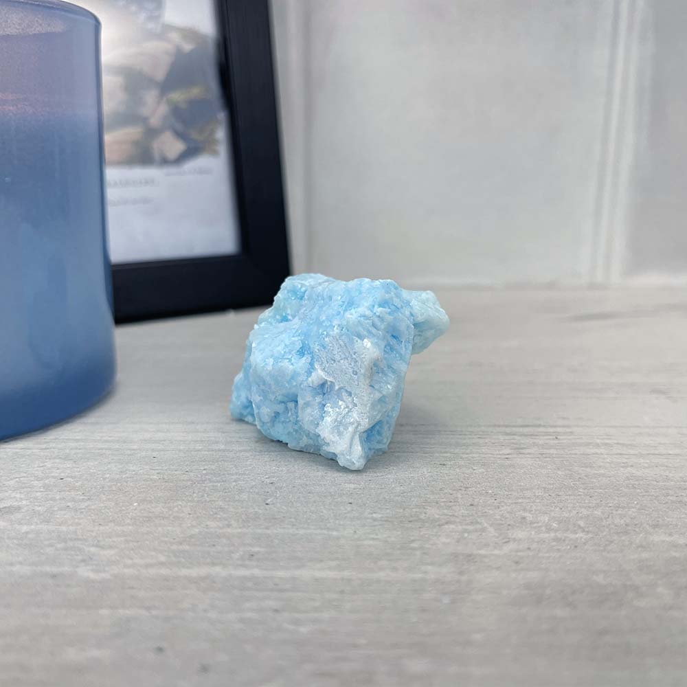 Medium and Large Natural Rough Blue Aragonite Stones