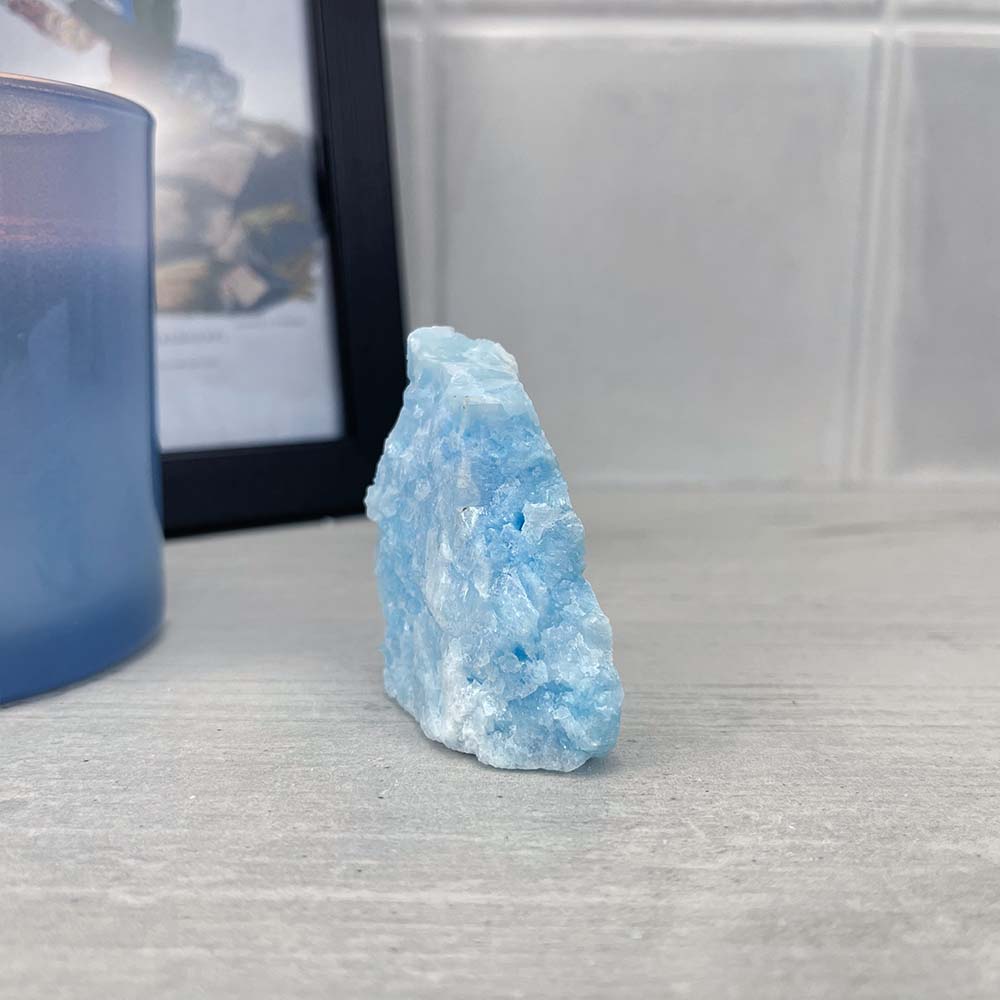 Medium and Large Natural Rough Blue Aragonite Stones