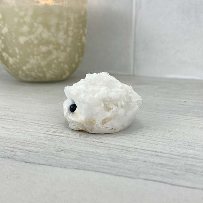 Scolecite Hedgehog Carving