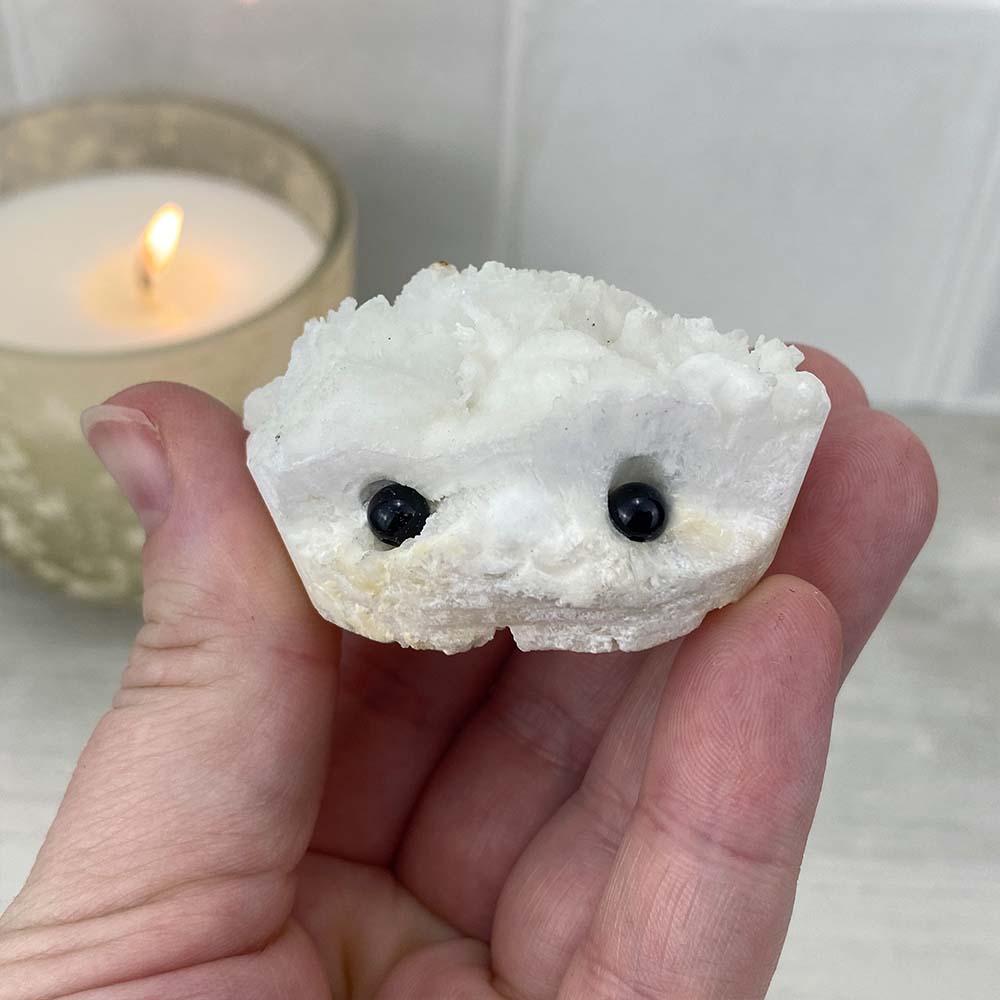 Scolecite Hedgehog Carving