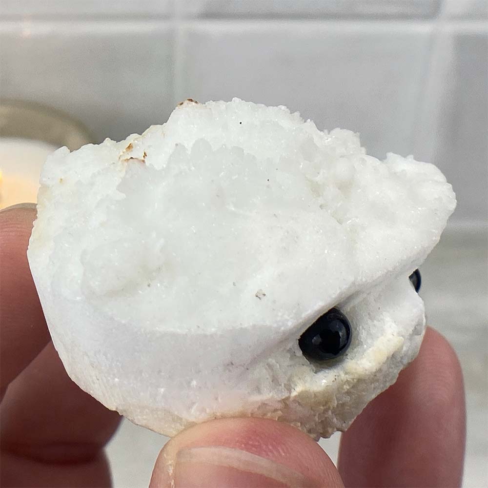 Scolecite Hedgehog Carving