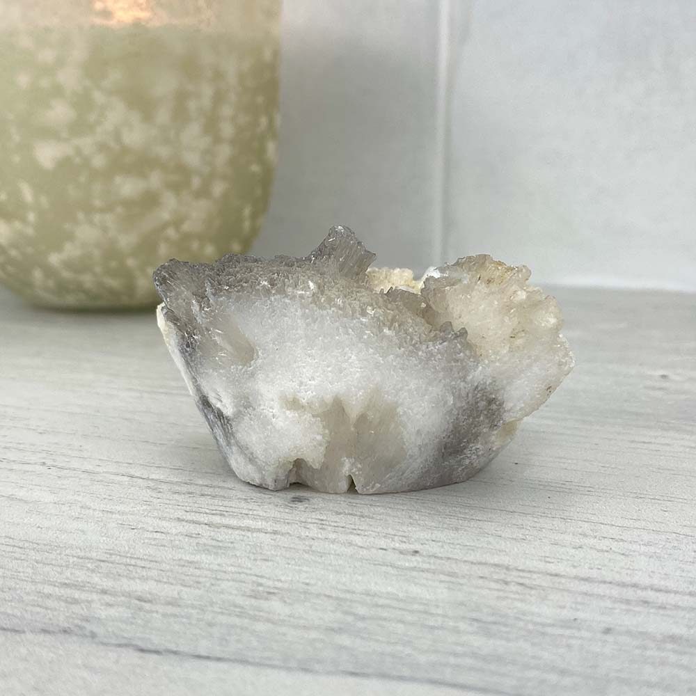 Scolecite Specimen Hedgehog Carving