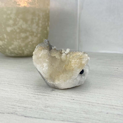 Scolecite Specimen Hedgehog Carving