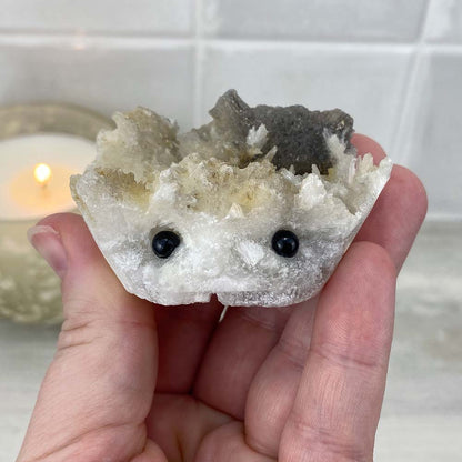 Scolecite Specimen Hedgehog Carving