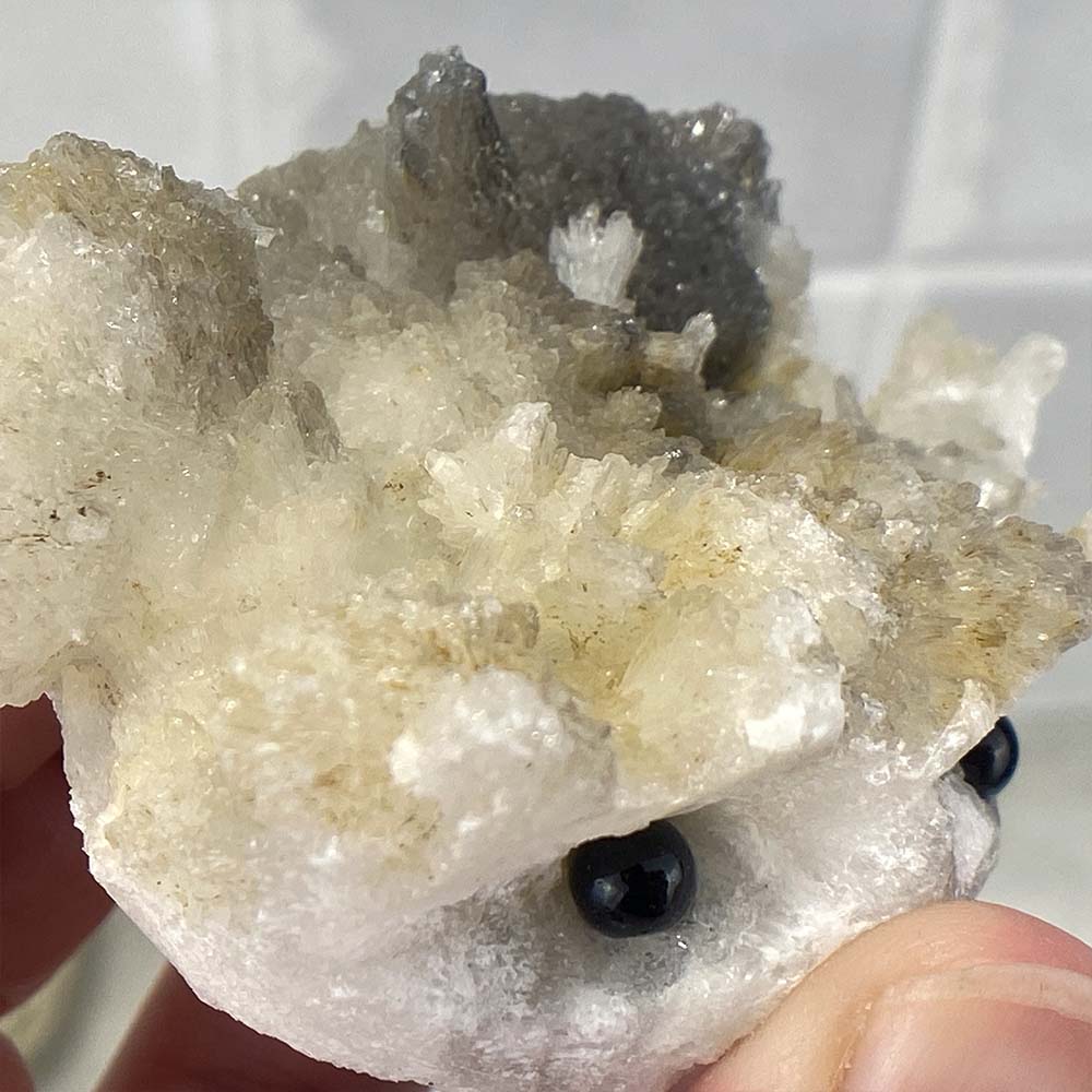 Scolecite Specimen Hedgehog Carving