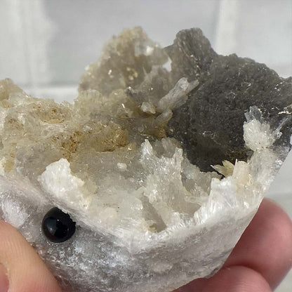Scolecite Specimen Hedgehog Carving
