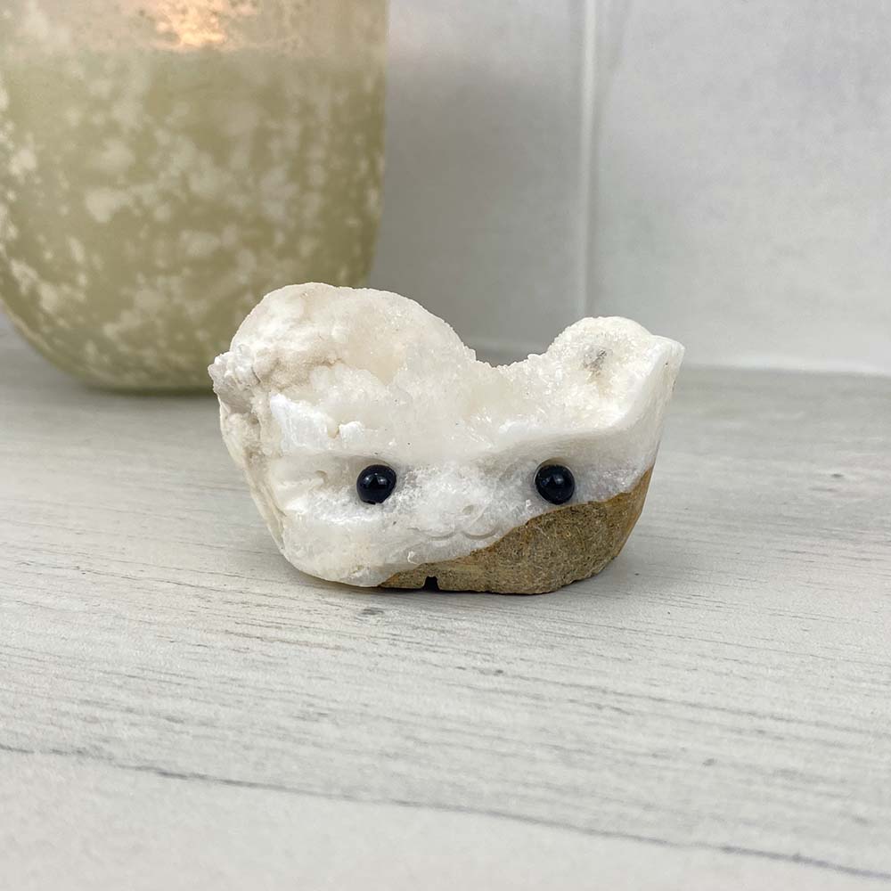 Scolecite Specimen Hedgehog Carving