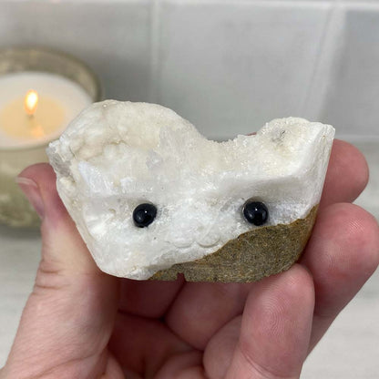 Scolecite Specimen Hedgehog Carving