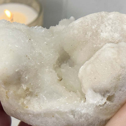 Scolecite Specimen Hedgehog Carving