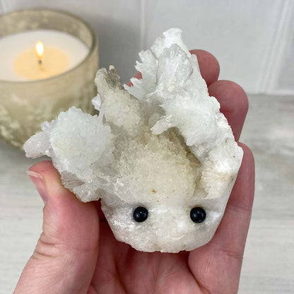 Scolecite Specimen Hedgehog Carving