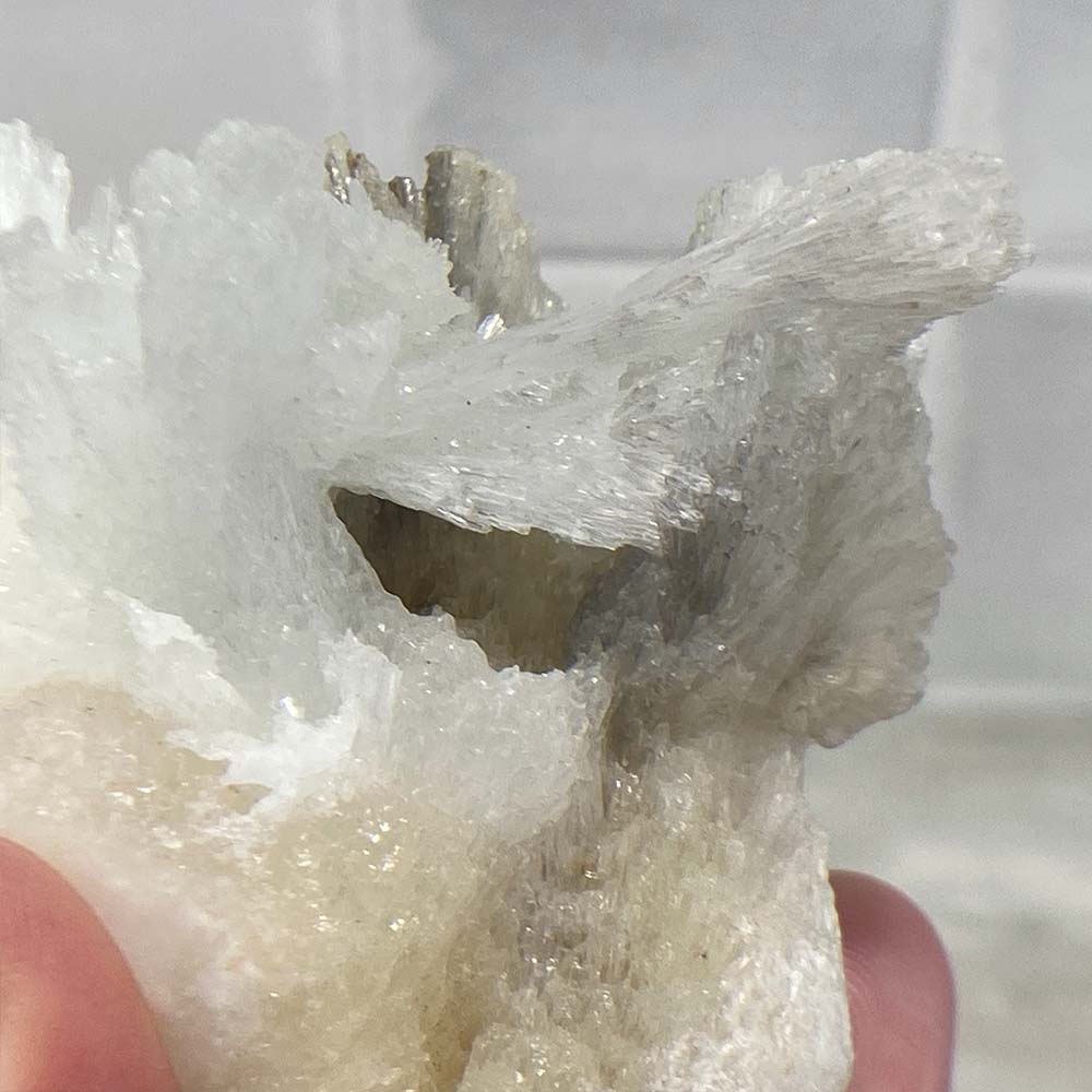 Scolecite Specimen Hedgehog Carving