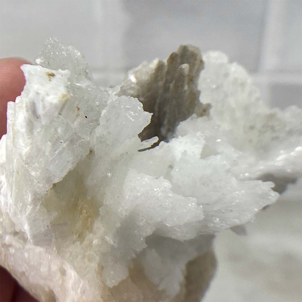 Scolecite Specimen Hedgehog Carving
