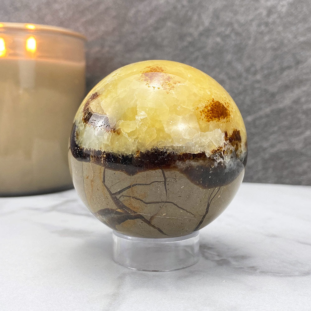 Polished Septarian Sphere