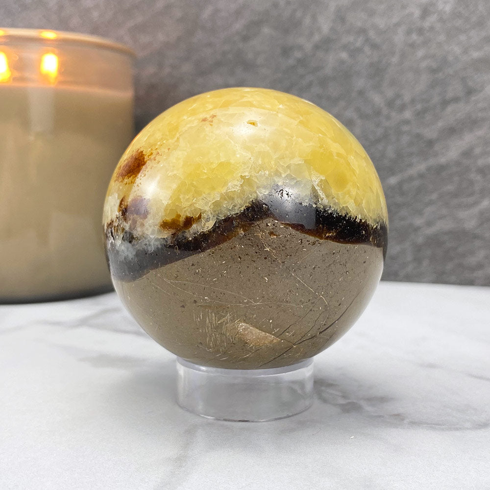 Polished Septarian Sphere