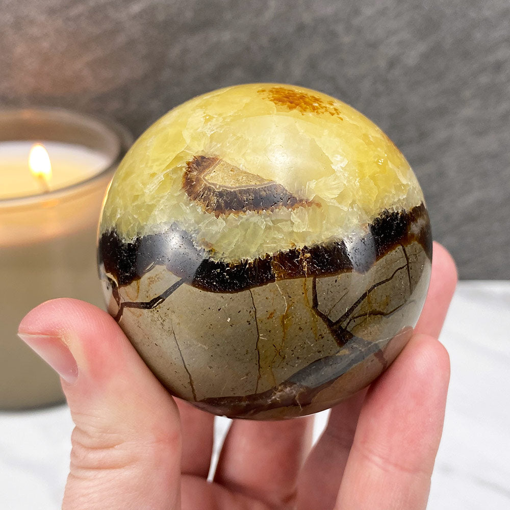 Polished Septarian Sphere