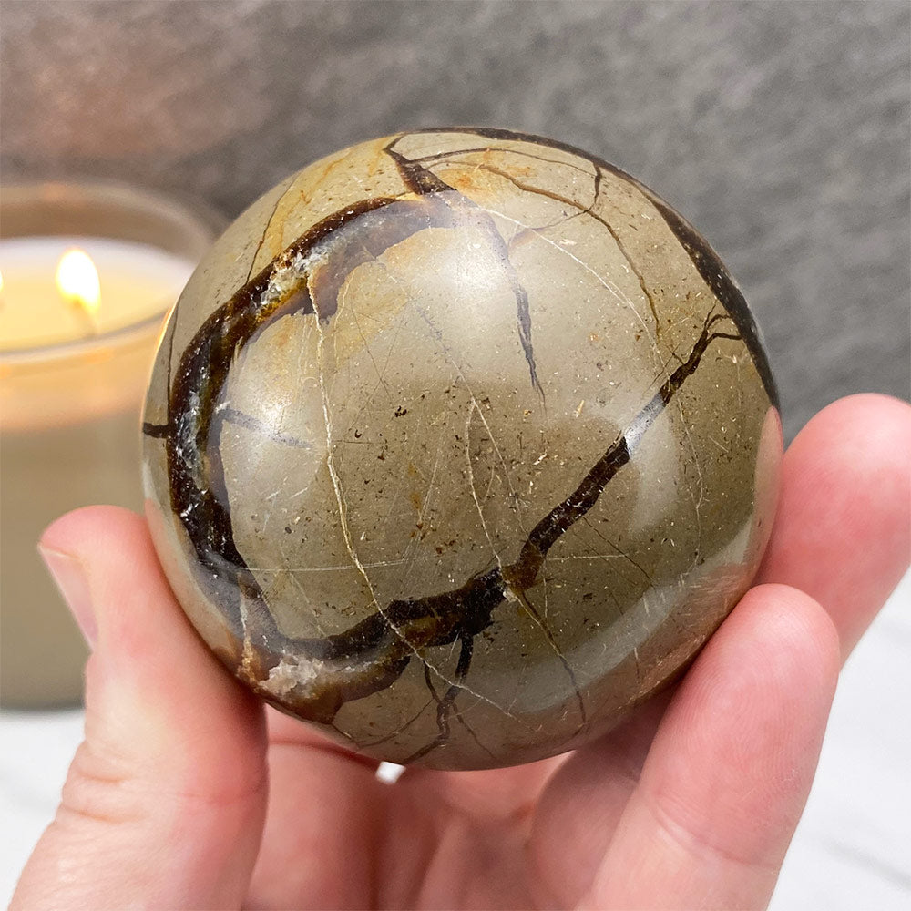 Polished Septarian Sphere