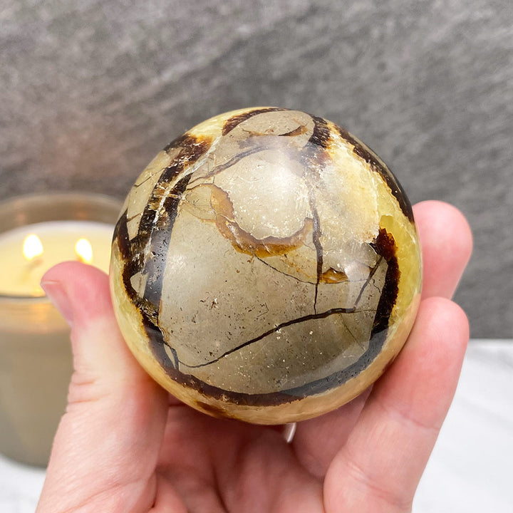 Polished Septarian Sphere