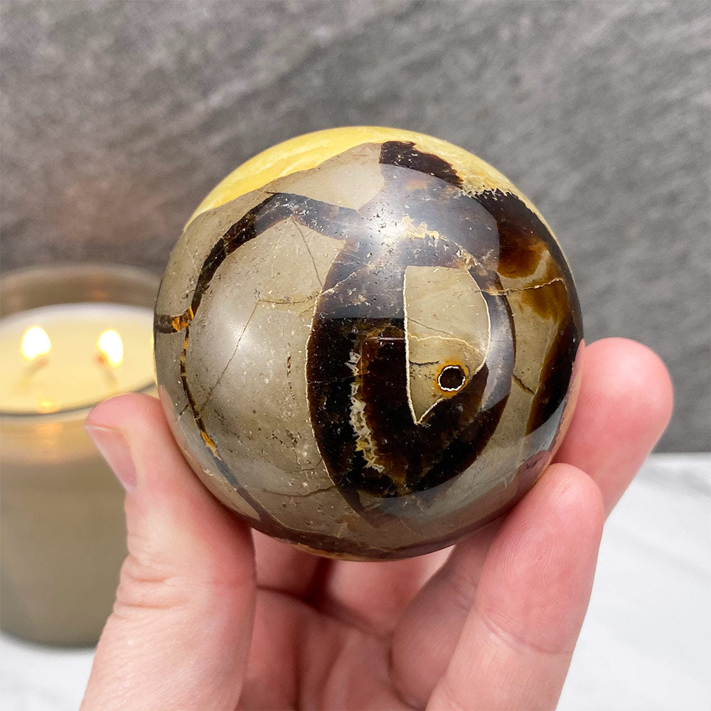 Polished Septarian Sphere