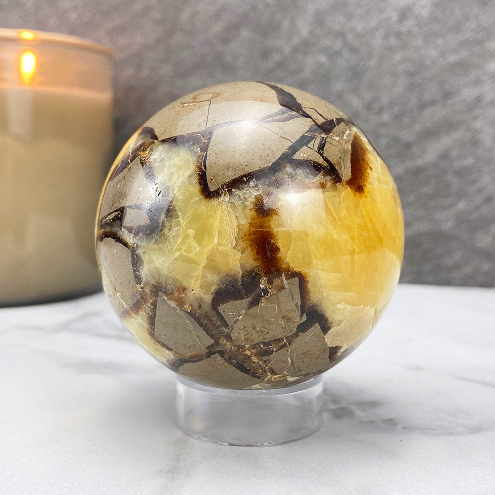 Polished Septarian Sphere