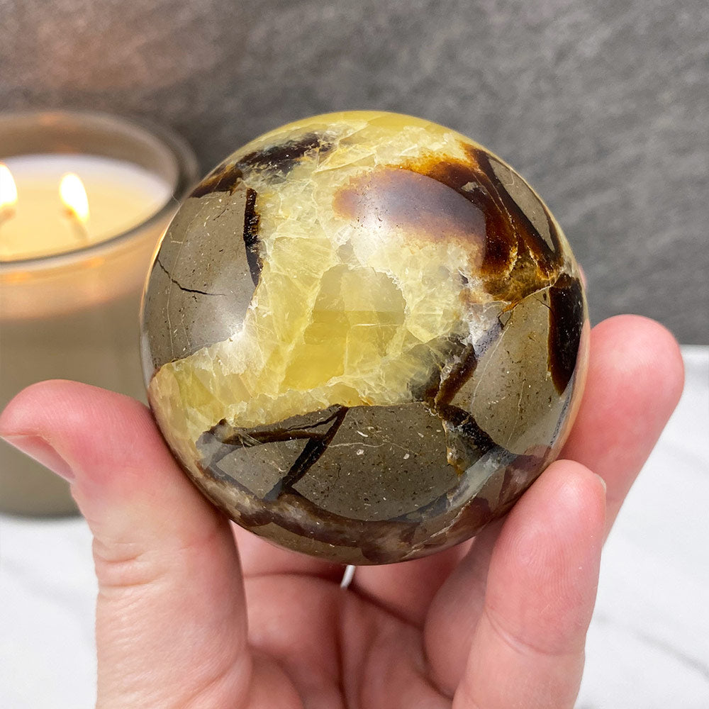 Polished Septarian Sphere