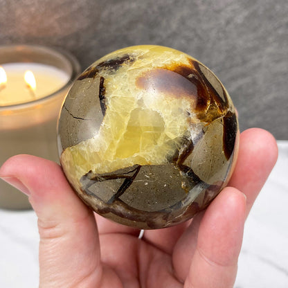 Polished Septarian Sphere