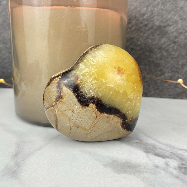 Polished Septarian Heart