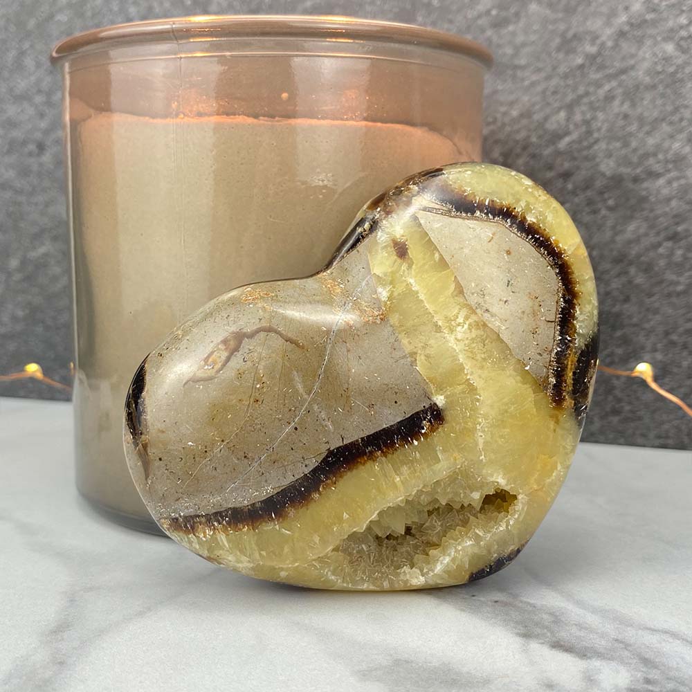 Polished Septarian Heart