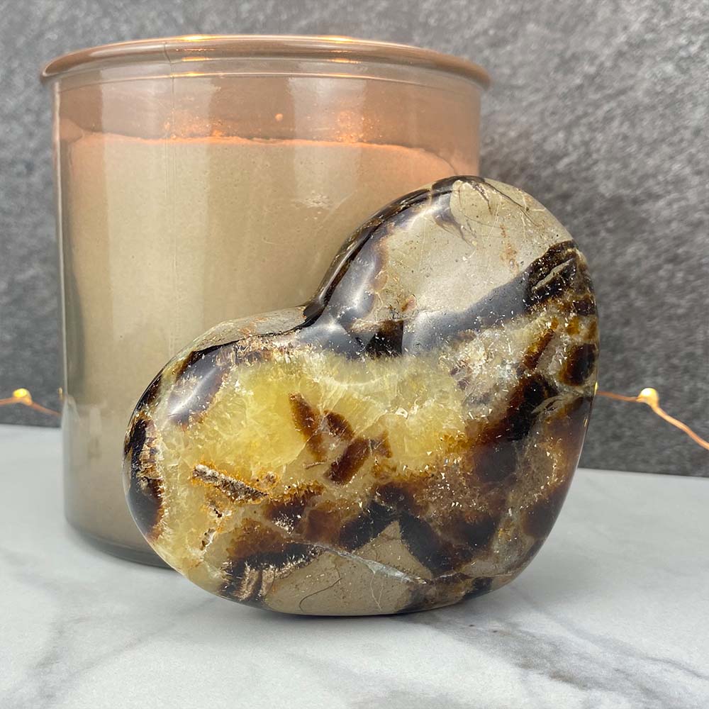 Polished Septarian Heart