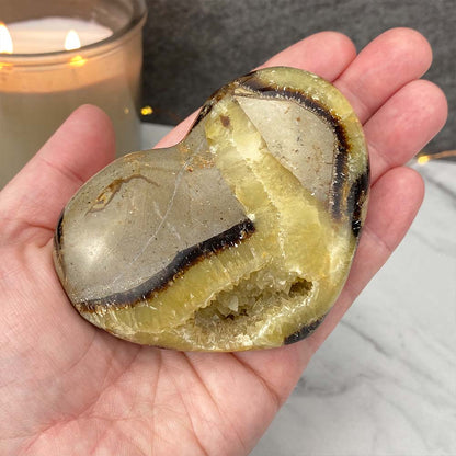 Polished Septarian Heart
