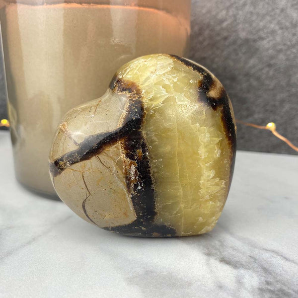 Polished Septarian Heart