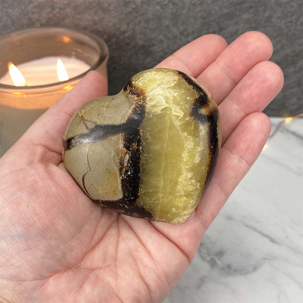 Polished Septarian Heart