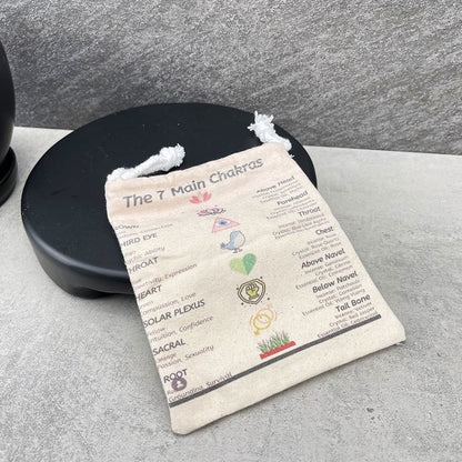 Small Canvas Stone Collection Bags