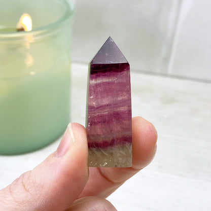 Small Polished Purple Fluorite Towers