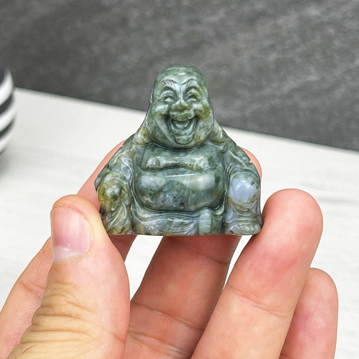 Smiling Buddha Stone Carving