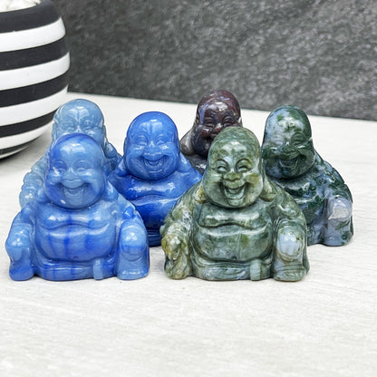 Smiling Buddha Stone Carving