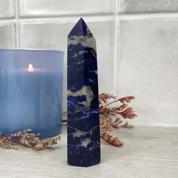 Polished Sodalite Tower