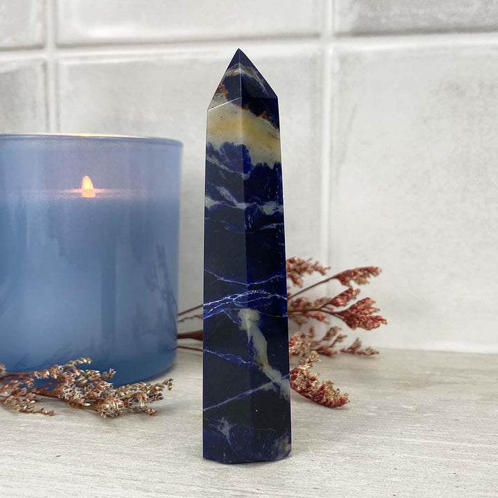 Polished Sodalite Tower