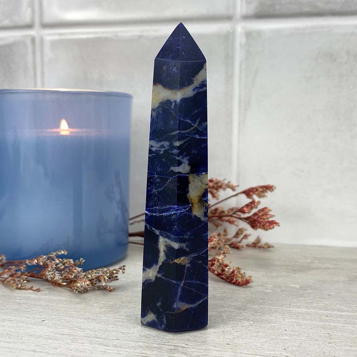 Polished Sodalite Tower