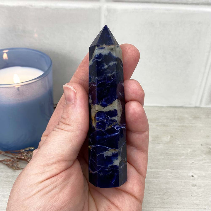 Polished Sodalite Tower